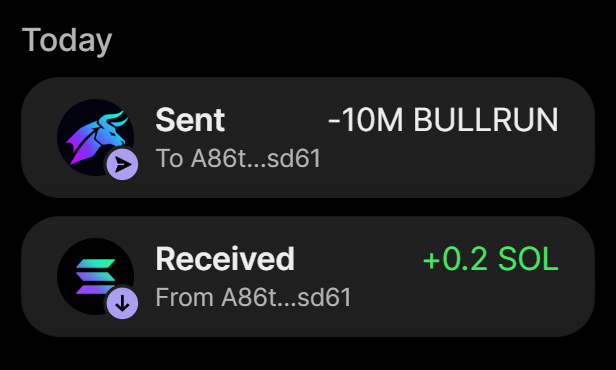 BullrunCash's tweet photo. 10 MILLION $BULLRUN PURCHASE COMPLETED FOR 0.2 SOL

BUY ON 𝕏 → Send SOL to:
8trY7gA9kzf9Yu4LUW8SdGCuydHAHfodCEFH3CGHUgWR

Min: 0.2 | Max: 10

0.2 $SOL → 10M $BULLRUN
1 $SOL → 100M $BULLRUN
5 $SOL → 1B $BULLRUN

Visit https://t.co/OqKI2X2Ksp

Retweet & Drop Solana Wallet Address for $100,000 $BULLRUN
