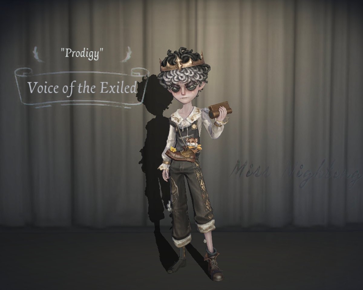 idvlogic's tweet photo. [ Collection Menu ]

"Prodigy's" B-tier costume, "Voice of the Exiled," is viewable on his collection menu, but the costume won't be available in the shop till next week. https://t.co/3RndjQQECw