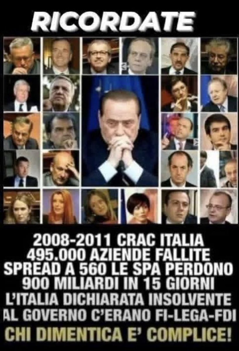 gallettediriso's tweet photo. Ricordate il Crac del 2011? 
Ce li abbiamo di nuovo tutti in parlamento…. https://t.co/DjYliQNfVd