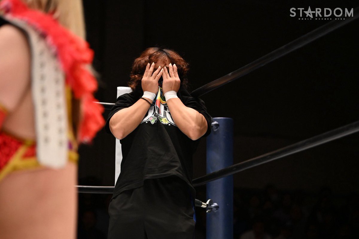Stardom_hanan's tweet photo. 昨日は幸せになりすぎてこれからこんなに素敵な日は来るのかなって思っちゃうくらいでした！！

私がしてきたこれまでのことをこんなにも沢山の人たちが見てくれて、心を動かせていたんですね。

すごく自信になりました！
ありがとう！！！
 #STARDOM https://t.co/Q2qlFKYvc7