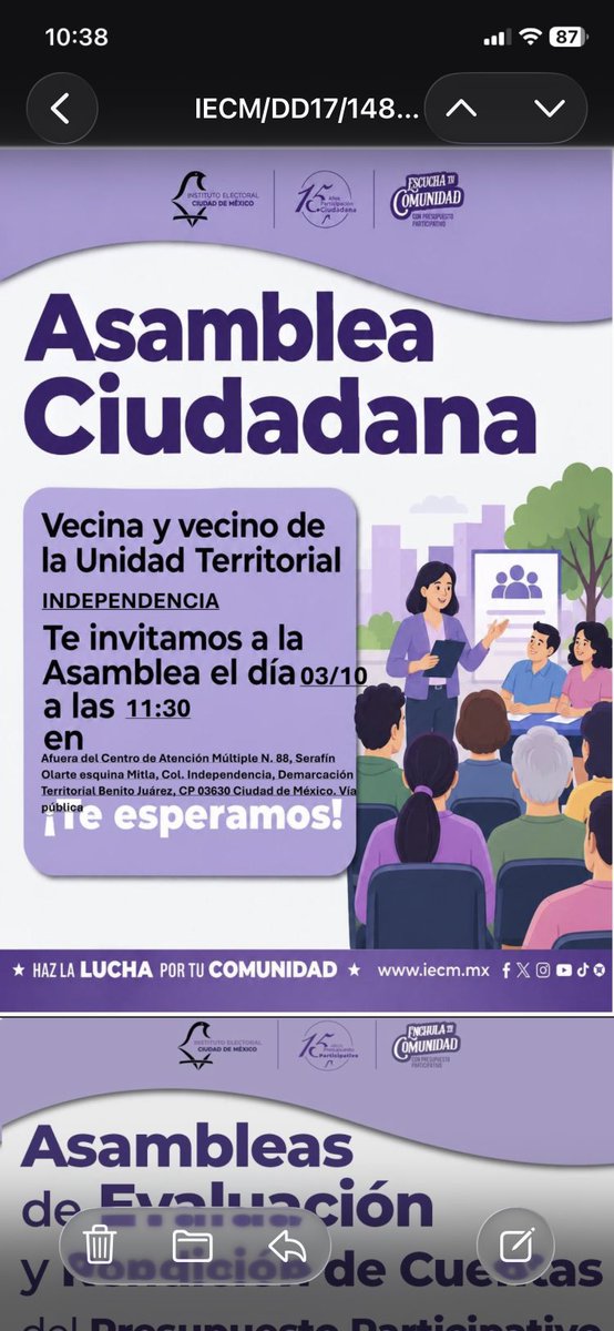 ColIndependenc1's tweet photo. Vecinos, el sábado es la asamblea de esta colonia. https://t.co/DJT9KHjjqV