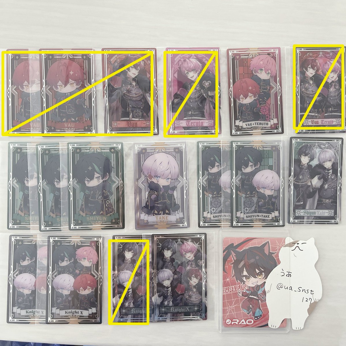 ua_snst127's tweet photo. ⚔️ 騎士X KnightXグッズ譲渡
缶バ アクスタ クリアカード

譲)❤️🩷💚🤍

求）定価
      値下げ❌

📮郵送のみ
💰paypayのみ

全て捌けさせたいので気軽にお声がけ下さい。

#騎士Xグッズ買取 #KnightXグッズ買取 https://t.co/iXBL01ZOtJ
