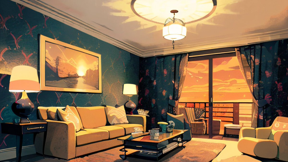 kingdom179472's tweet photo. This cozy living room has a harmonious indoor environment, with the frequency of laughter filling the space every day. https://t.co/EJx0w3TdY3