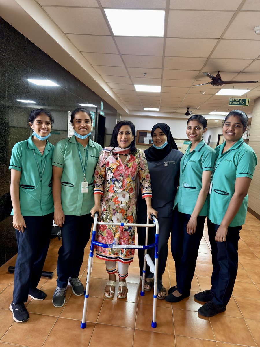 drshamamohd's tweet photo. A quick update- Away from politics physically for sometime  but the fight will go on as the footsoldier of @RahulGandhi ji against the Election Commission, against #VoteChori . 
I want to thank my Doctor Dr Mehboob Hussain (Orthopedic Surgeon)who flew down from Abudhabi for the operation & did a fantastic job , Dr Tahir ( MD Yenepoya Hospital) who took real good care of me throughout my stay at the hospital, Dr Priya the anaesthetist , Dr Imtiaz , Dr Ashique , my dearest niece Dr Lulu , the super duper nurses - Supriya, Jyotsana, Bhumika, Diksha, Nisha & my physio Farzina. 
4 th day after surgery, I am
Able to climb stairs ! Thats why I have always focused on fitness but ofcourse surgery is a must when there is genetic predisposition but fitness helps in quick recovery. 
Btw Yenepoya is my Alma mater & so proud that it is a Deemed University today.
