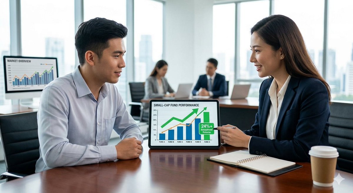 MarketWithYash's tweet photo. Several high-performing small-cap mutual funds have delivered annualized returns exceeding 24% over the last three years, though investors must balance these strong gains against their personal risk appetite and goals.
#SmallCapFunds #MutualFunds #InvestmentReturns https://t.co/llAwVWZ1Rj
