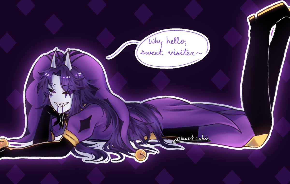 keekochii's tweet photo. happy birthday Jester 💜🖤

#jester #thefreakcircus #tfc https://t.co/g5xq5bgaLW