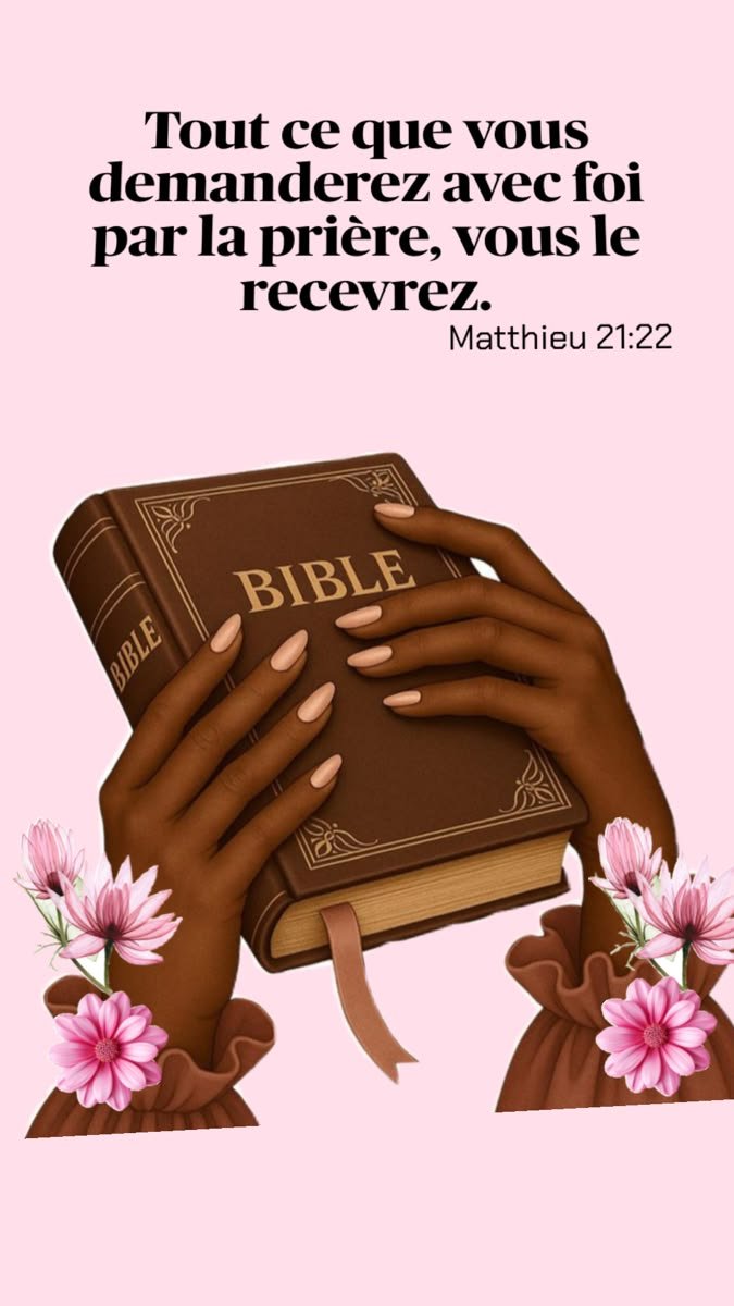 ClaireZoun17794's tweet photo. Mathieu 21.22."tout ce que vous demanderez àvec foi par la prière vous le recevrez." https://t.co/nQOzDsmS9P