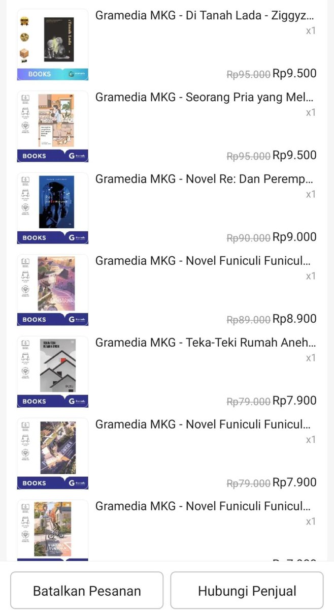 yuliapandaa's tweet photo. Gramedia tuh sebenernya sering banget ngadain diskon.

Jadi jangan tiap ada promo langsung mikir “WADUH GRAMEDIA MAU BANGKRUT??”

Sering cek-cek promo dan diskon mereka. Dan skrng lagi ada event Semesta buku gramedia diskon 70-90% sampai 11 Oktober 2026 https://t.co/LyE4co2TAf