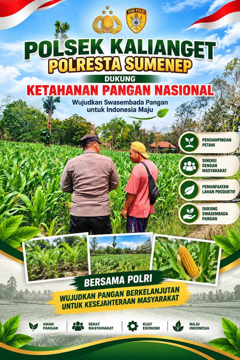 SugiAnto137694's tweet photo. #astacita
#polripresisi
#polriuntukmasyarakat
#swasembadapangan
#ketahananpangan
#ketahananpanganpoldajatim
#divhumaspolri
#birosdmpoldajatim #bidhumaspoldajatim
#polrestasumenep
#kabupatensumenep https://t.co/JJWS5OTb6n