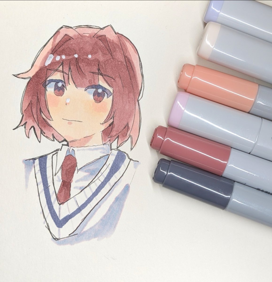 kaworu912's tweet photo. ＃コピック
＃コピックイラスト
＃イラスト

コピックを5億年ぶりに始めるため、とりあえず6本購入！！ https://t.co/SfTygAonBu