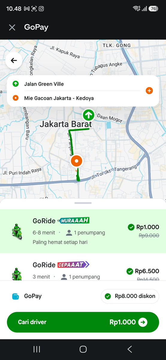 gapapafer's tweet photo. kalian dah tau belom kalau bisa pesen gojek di aplikasi gopay? cobain deh soalnya ada Gojek 1000 Diaplikasi GoPay nih cuma 1rb ajaa lumayan bgt cuy https://t.co/QSb5fgweSP