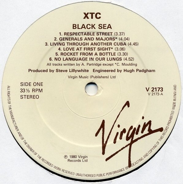 lee0969's tweet photo. On this day in 1980 No 31 UK Album Chart XTC “Black Sea” IMHO nothing short of a masterpiece and a very difficult pick. This band deserved more recognition. I’ll choose “Generals & Majors” how about you? #1980s #XTC @jillwebb2005 @nikidoog @Carolyn_on_x  @FatOldAnarchist @brunstead @SkaManD14