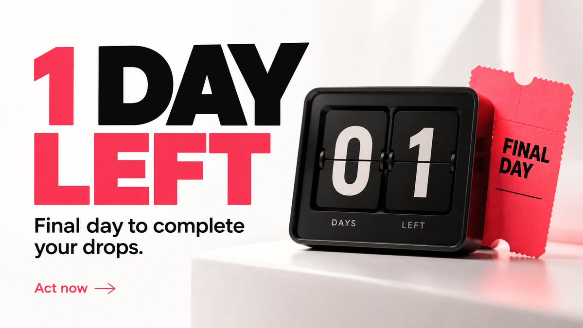 WeAreSyncVault's tweet photo. GM ☀️

Final day.

If you’ve got unfinished Drops, today is the day to clear them.

Complete the tasks, lock in your rewards, and don’t let this round close without you.

Start here 👇
https://t.co/UdlAOwdrti https://t.co/fQ3ngIbPzT