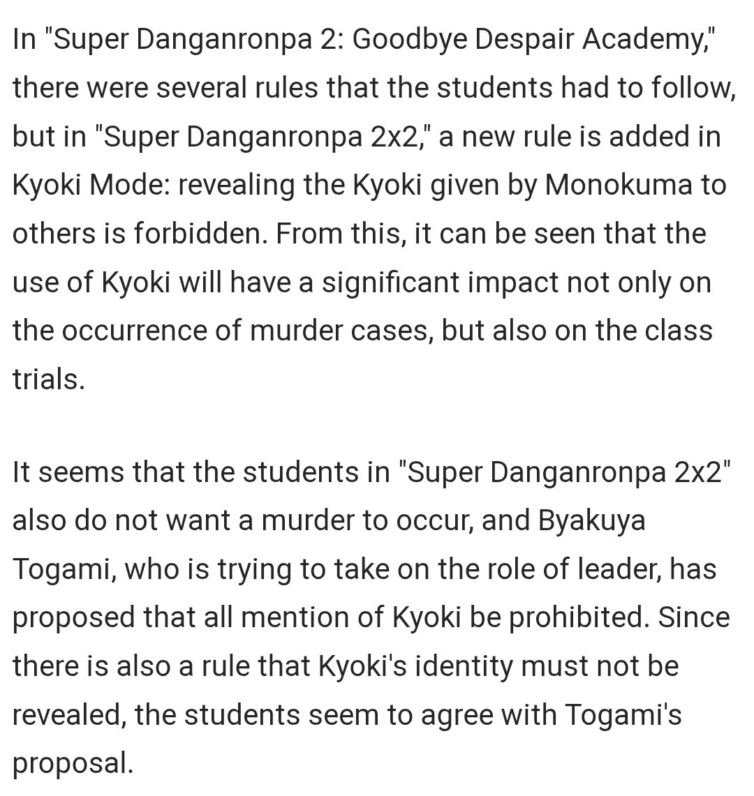 roxochixo's tweet photo. Slayhem mode motive information from AUTOMATION

Main takeaways are: A new rule has been added which prevents students to talk about what their items are, the students decide to host another party, and the reporter describes the mode as unsettling https://t.co/5BzdC9bypN