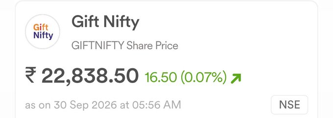 calebsamuel73's tweet photo. All of a sudden "Tide turns positive" again

Crude falling ⬇️
Gift Nifty Raising ⬆️ https://t.co/4KshEyP7CG