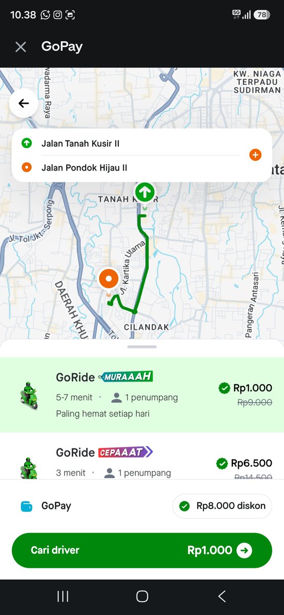 p_inkshine's tweet photo. Seribuan buat perjalanan? 👀 Jangan lupa cek Gojek 1000 Diaplikasi GoPay dan lihat penawarannya. https://t.co/VAoWEndSiG