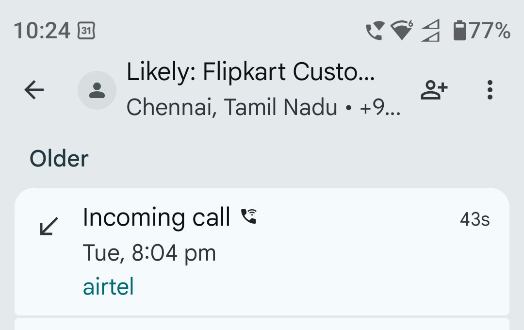 im_anshuman93's tweet photo. @flipkartsupport One more lie, I answered the call but no one replied to me. Attaching the SS here. Now what to say fraud @flipkartsupport ? https://t.co/r0u7i1jZjN