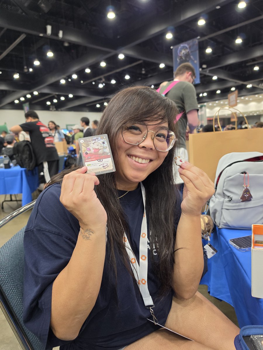 DevilsAlterego2's tweet photo. I can officially post it because I have given them the binder. Thank you everyone who signed a poro in the binder. There is no way I can tag everyone so I will just post some of the photos here. Full video will be posted on tiktok later this week. #RQLA #riftbound #poro https://t.co/ok1asmQ13J