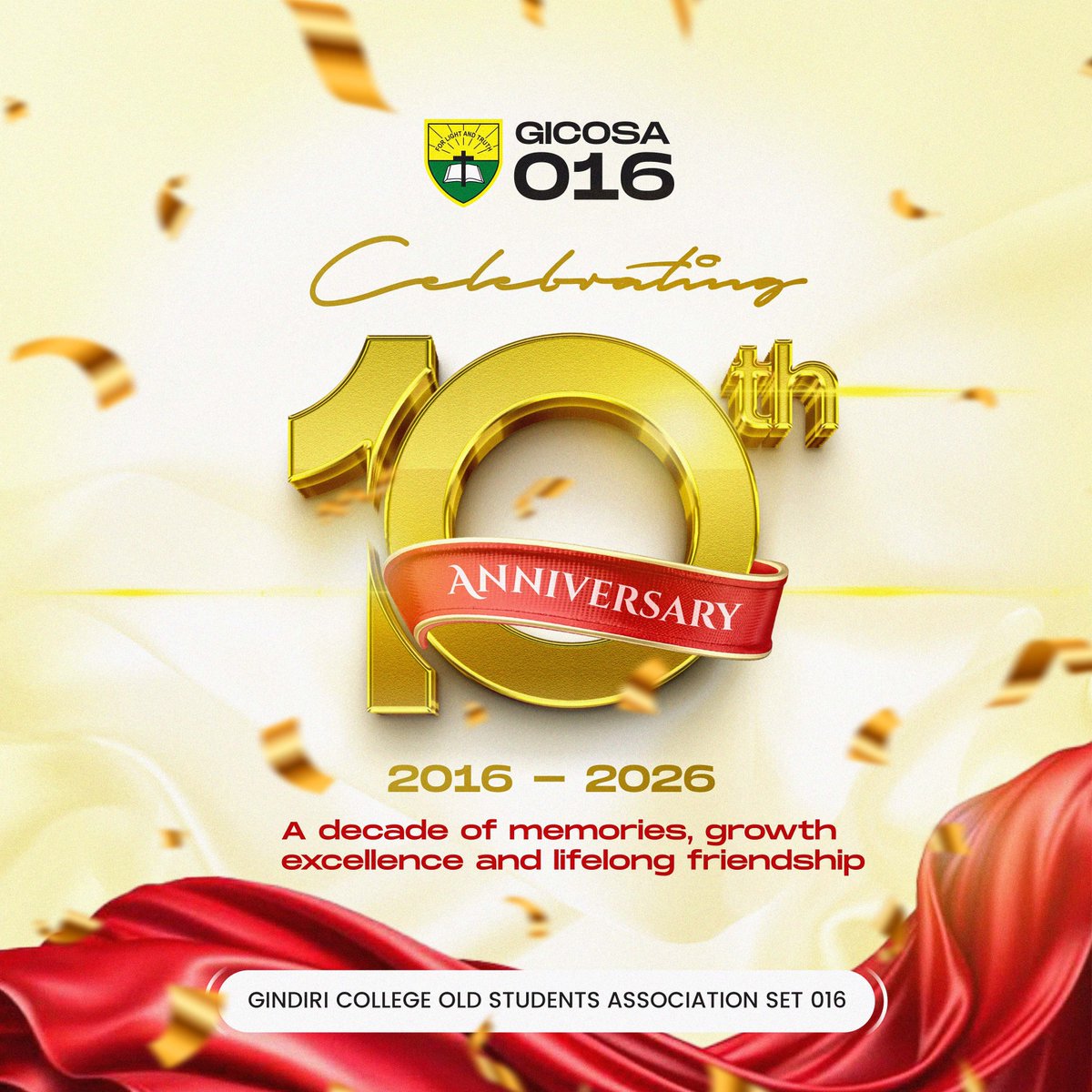 GodsontiriI's tweet photo. Day 27/30
Project: GICOSA 016 Anniversary Flyer
Year: 2026
Software: CorelDRAW/Photoshop
#30dayschallenge #designchallenge #His3designs #designer #flyerdesign https://t.co/ibdLVCx010