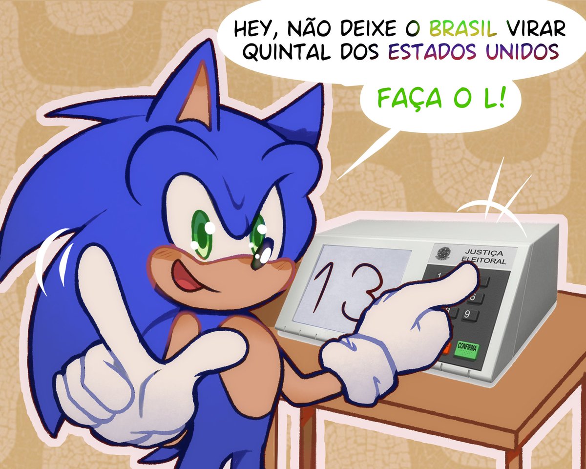 Cart00nMilk's tweet photo. Sigam a dica do Sonic, galera! Vamos continuar lutando pela a liberdade do nosso Brasil! https://t.co/FFauSxYtxZ
