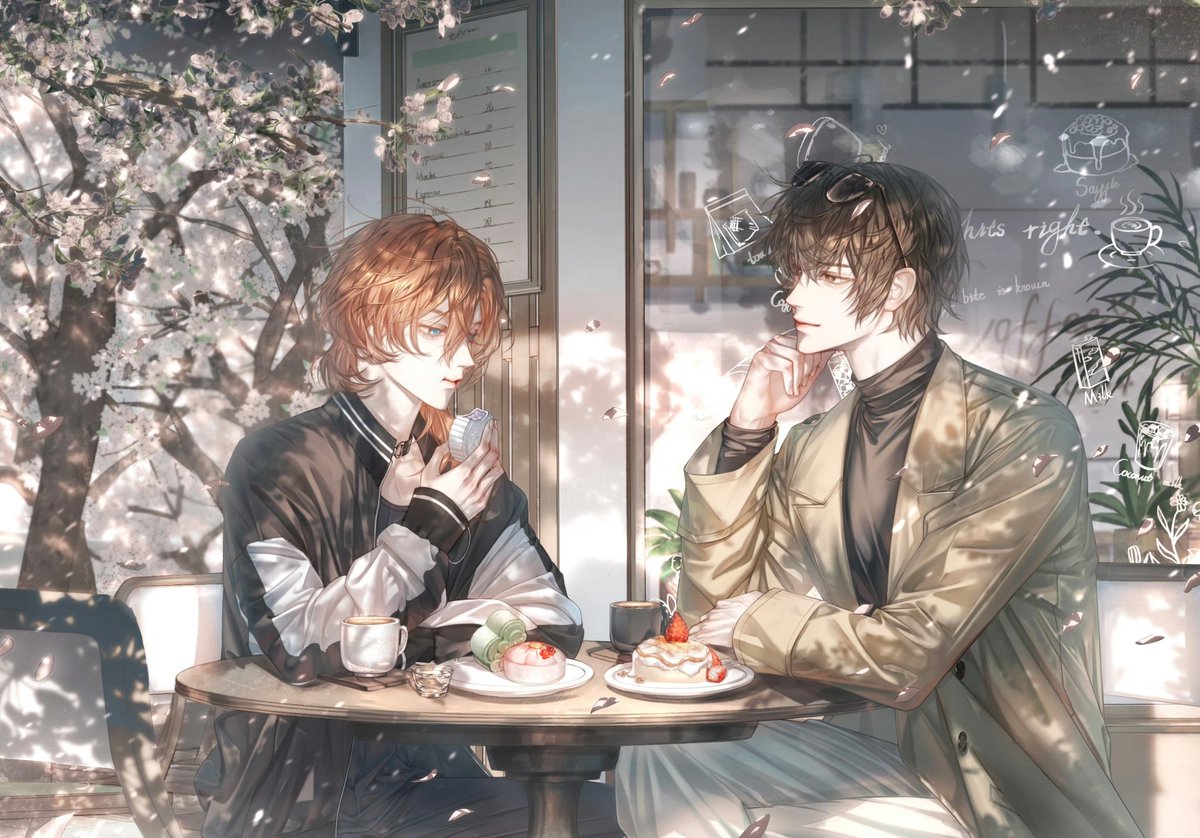 DaChuuWeibo's tweet photo. 🎨 @-黎柚-_
📚 “……还挺好吃的。”
#太中 #DaChuu #skk #soukoku https://t.co/v1Lta0DSjw