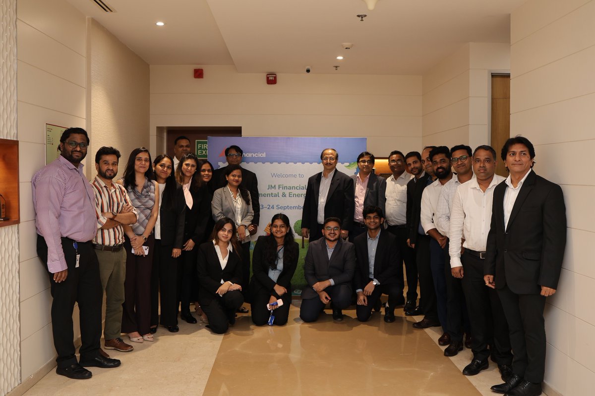 ridhuaqua's tweet photo. Glad to be part of the Environment &amp; Energy Conclave hosted by #JMFinancial , exploring:

Water | Circular Economy | Renewables | Energy &amp; Environment Engineering

Takeaway: Regulation, Tech and capex are reshaping value chains.

Which theme stands out to you? https://t.co/dealaDOp2P