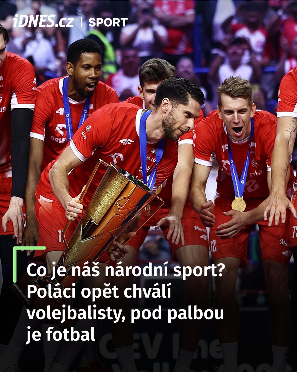 idnessport's tweet photo. Polští sportovní fanoušci za sebou mají výživné dny. Volejbalisté obhájili titul na mistrovství Evropy a zajistili si účast na olympijských hrách v Los Angeles, stříbro ze světových šampionátů vybojovali cyklisté.

👉 https://t.co/yXnU9zGrRB https://t.co/05bAg6yVJM