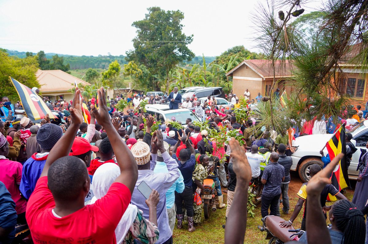 HEBobiwine's tweet photo. After a combined eight months in prison on politically motivated charges, our Deputy President Hon. Muwanga Kivumbi has finally regained his freedom. We welcome him home, and salute every comrade who stood by him and his family through those difficult months. We remain confident that the people of Uganda will have the last word on the destiny of our country notwithstanding whatever attempts the regime makes to silence their voice!