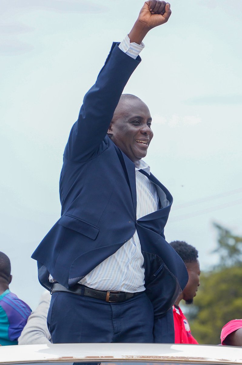 HEBobiwine's tweet photo. After a combined eight months in prison on politically motivated charges, our Deputy President Hon. Muwanga Kivumbi has finally regained his freedom. We welcome him home, and salute every comrade who stood by him and his family through those difficult months. We remain confident that the people of Uganda will have the last word on the destiny of our country notwithstanding whatever attempts the regime makes to silence their voice!