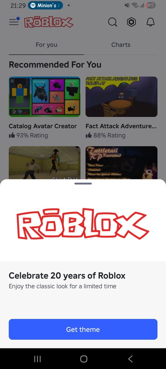 RealGeleinha's tweet photo. @Roblox_RTC Im not plus and I still got it https://t.co/Twi2so762M
