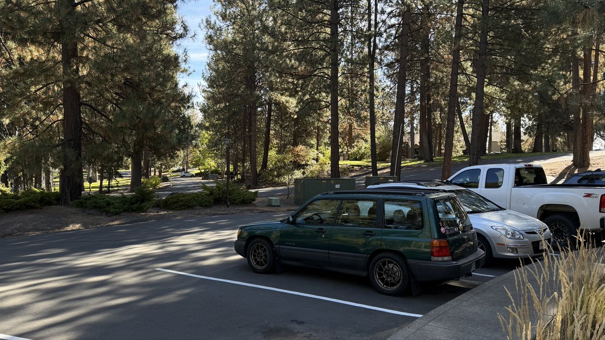 FoxPlop's tweet photo. Had an interview at a place with the parking lot of mysticism and childish joy today https://t.co/05FdkXZkce