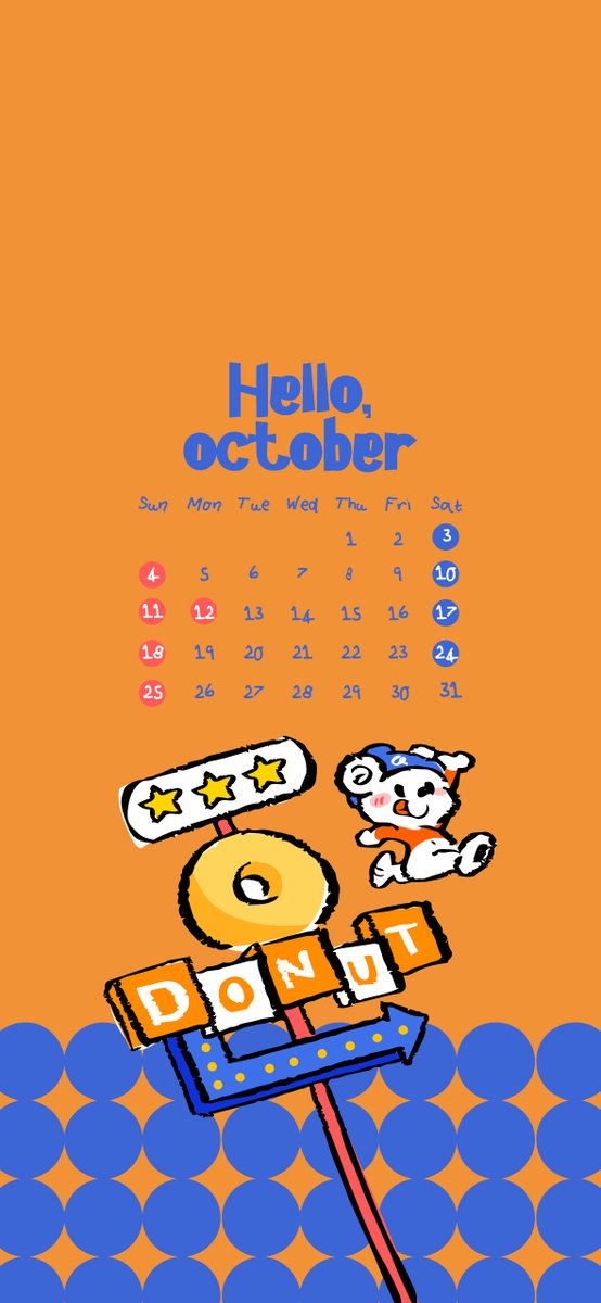 donnydonut_1103's tweet photo. 10月のカレンダーはハロウィン🐻‍❄️🎃💛 https://t.co/9h0TXzUv9m