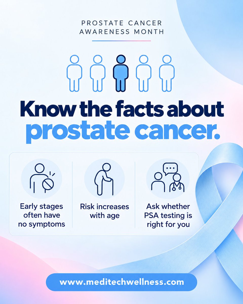 meditechwellnes's tweet photo. π Your journey, your paceβletβs talk prostate health, movement and support that fits you. Swipe to explore.
#ProstateHealth
#MensHealth
#HealthAwareness
#MovementMatters
#ActiveLiving
#Wellbeing
#MeditechWellness https://t.co/Z1lFIrxr4S