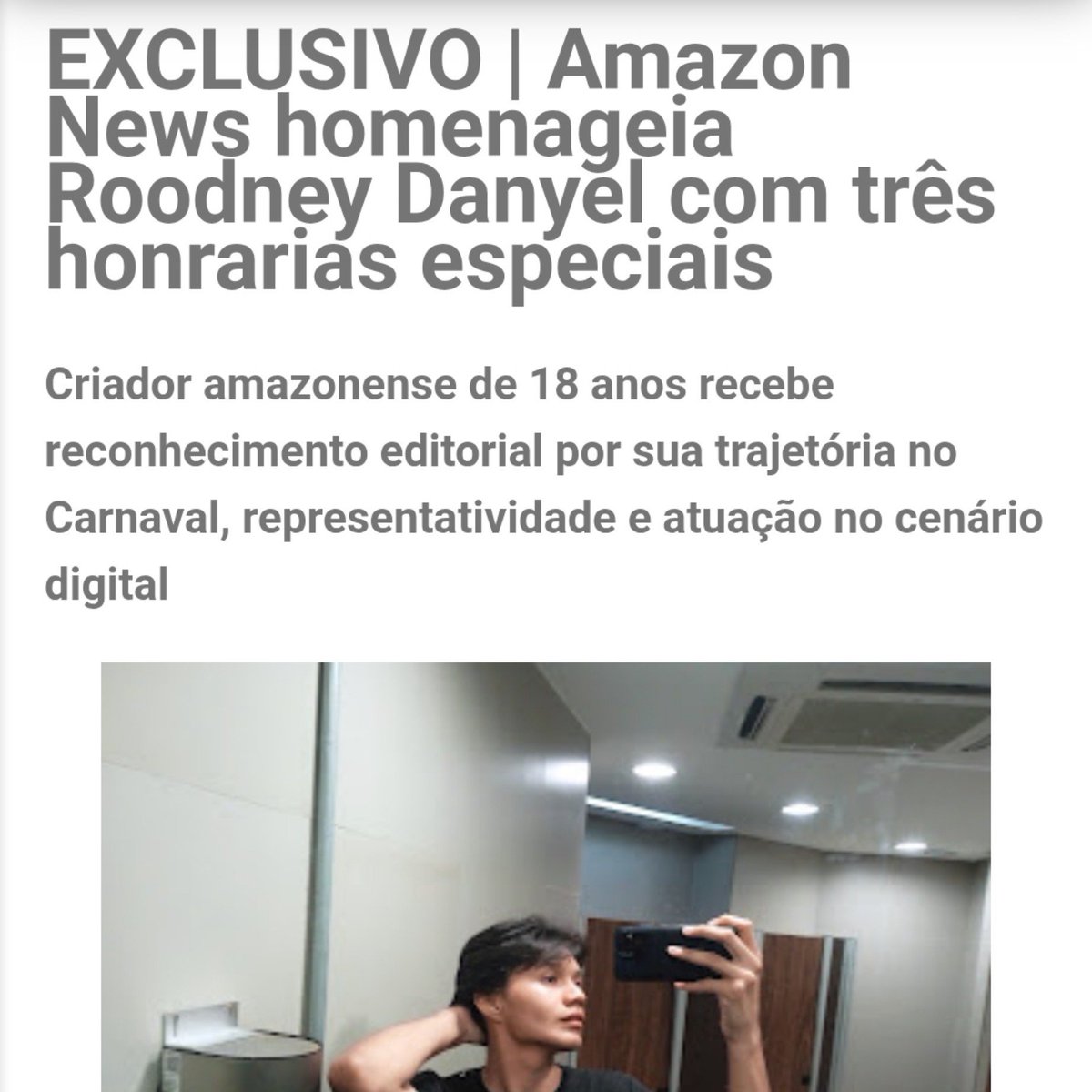 danyelcentral's tweet photo. Danyeltrs é o primeiro criador de conteúdo adulto a receber uma honraria por seu papel no mundinho +18.

- DanyelTrs recebeu uma matéria exclusiva disponível. https://t.co/cYN5jwq72E