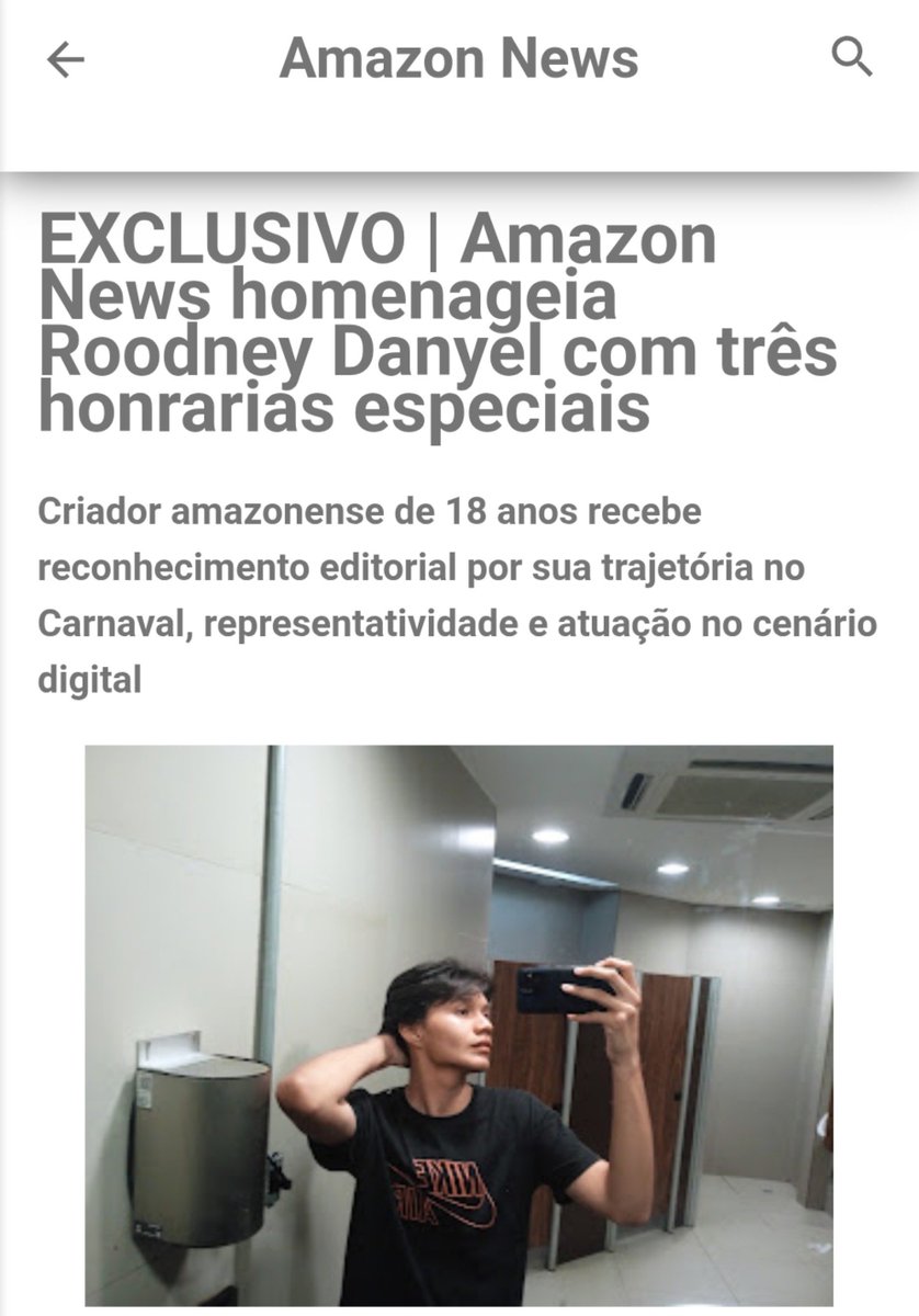 danyelcentral's tweet photo. Amazon News soltou um honraria ao criador de conteúdo adulto Roodney Danyel.

- O mesmo é o primeiro criador amazonense receber algo assim, matéria disponível. https://t.co/0Q5pvLOSbE