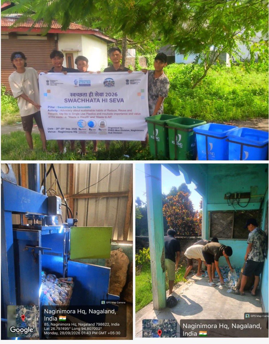 jacob_zhimomi's tweet photo. @MyGovNagaland @NagalandSbmg Pic 1 - Naginimora 
Pic 2 - Sanis 
Pic 3 - Pfutsero 
Pic 4. - Zunheboto 

#SwachhataHiSeva2026 https://t.co/1bLTQk4xR6