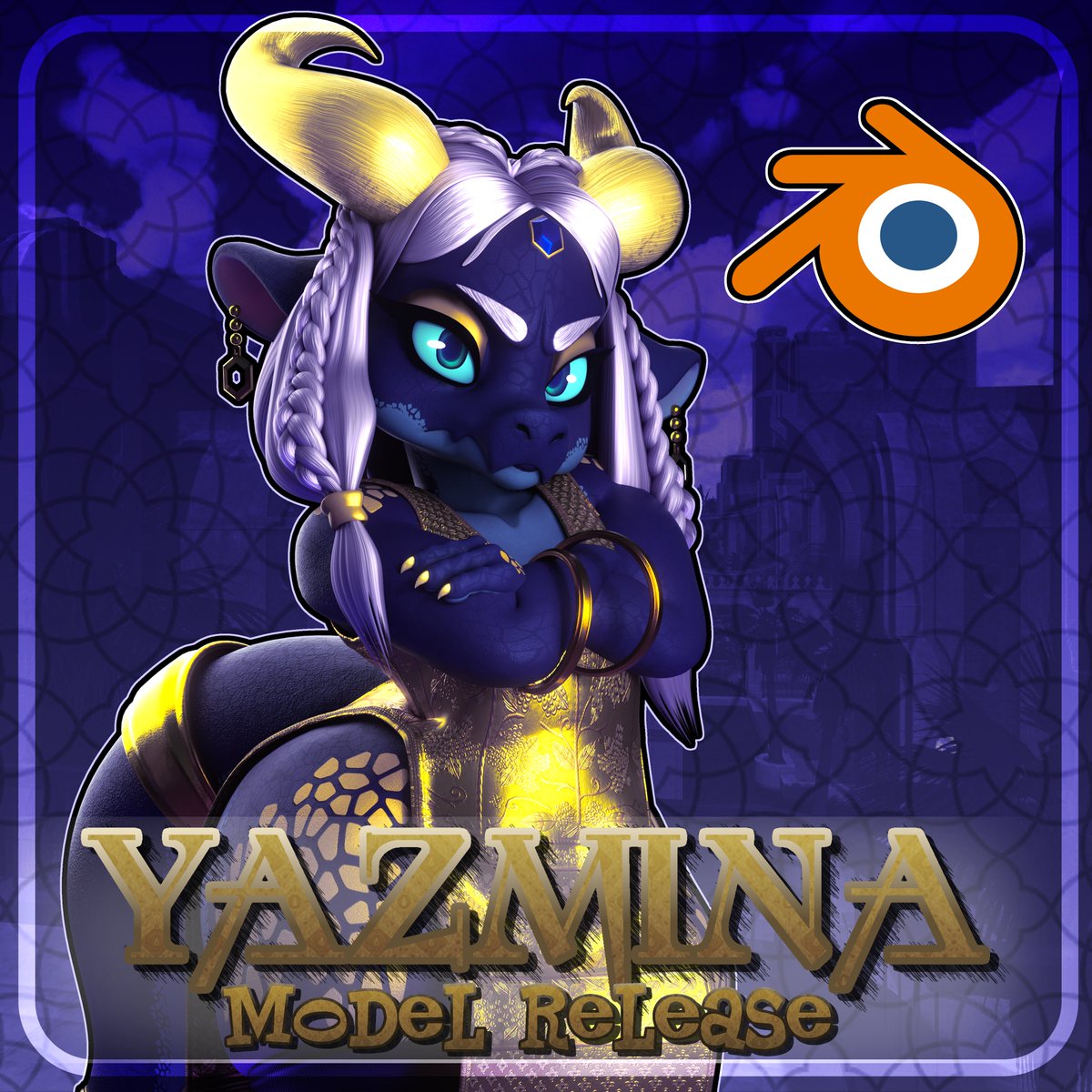TwilightV0ids's tweet photo. Yazmina MODEL RELEASE for Blender 5.1! 

im glad to finally release this after all this time since so many more people wanted this than i initially expected, and thanks for 20K followers!

link is below ⬇️ https://t.co/fPDXaHdu42