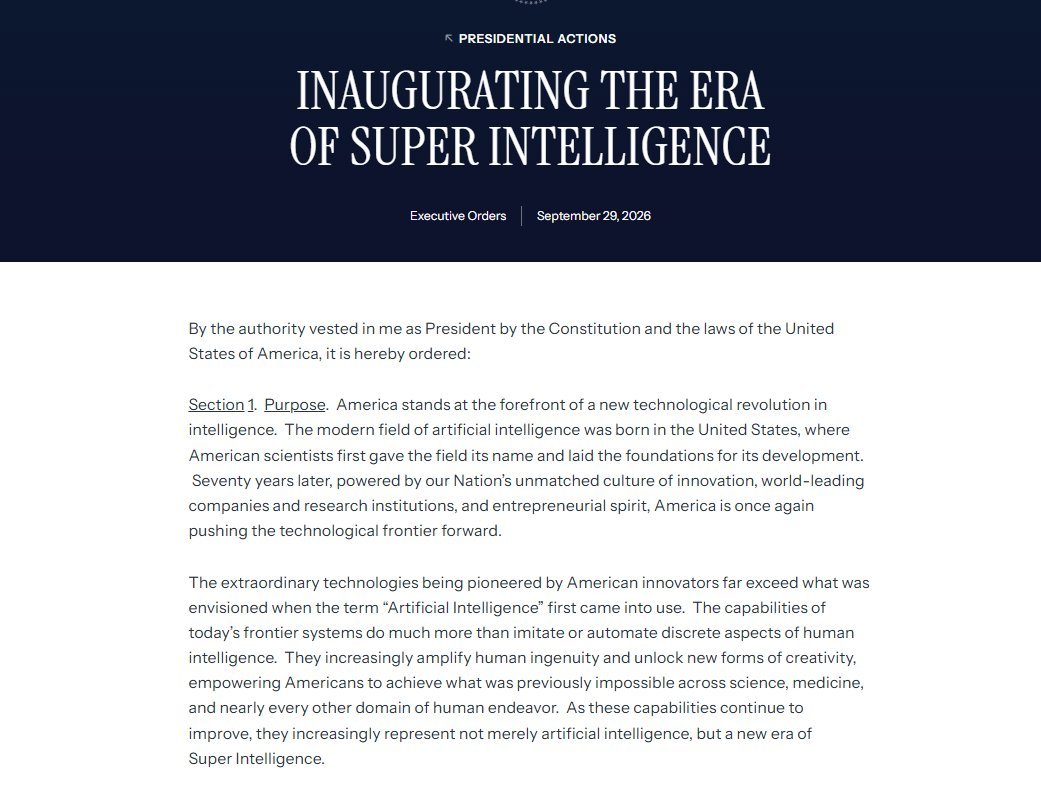 JasJjourno's tweet photo. Trump renamed AI as Super Intelligence/SI
Gimmick❌️
Deliberate reframing✅️
Artificial=Imitation
Super=Supremacy
Language shapes perception,funding,regulation &amp; public trust
@WhiteHouse tryna own it
Will industry,labs,global standards follow or treat it as political theater? https://t.co/wCftu8bDjR