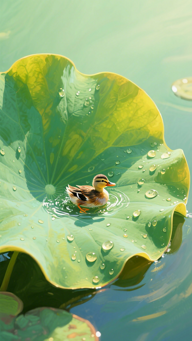 donizainin's tweet photo. Today I encountered a convex sieve, felt a bit busy and had a lazy casual moment with a cute duck!， https://t.co/K3b8hrcPi5