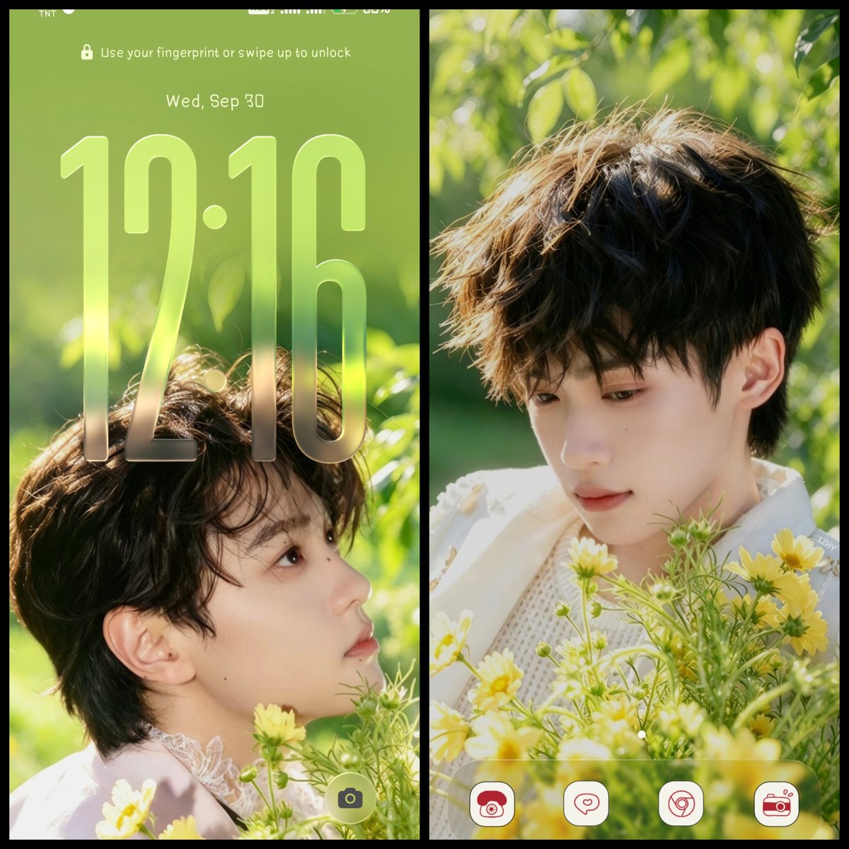 svnchill07's tweet photo. I'm so inlove with my locksreen and wallpaper. 😫🤍 https://t.co/q4yMqI72U7