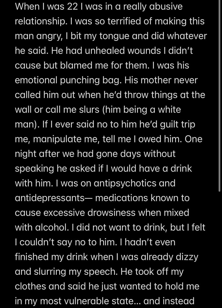 HeavyDirtySev's tweet photo. I am enraged, I am hurt for her, and triggered being reminded of what happened to me and how I was never able to get justice for myself due to a lack of evidence. The system is broken and it needs fixing. @Cornell drop those mfs from the student roster and hold them accountable. https://t.co/IqAzw12a9e