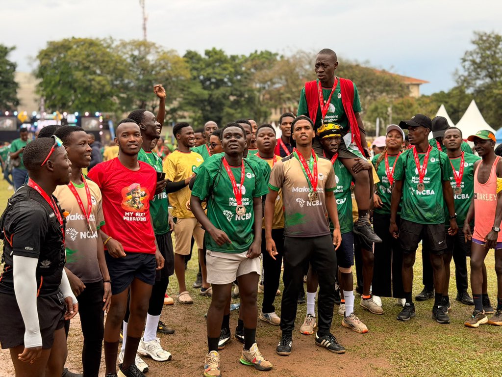 DicksonRwabiizi's tweet photo. @mkainerugaba ran the hills with me what a privilege to be part of the journey Tunakushukuru sana Simba #makrun @JKamugira15 @JanetAkatukunda @mutabuuza11 @TrevisMuhwezi @DaudiKabanda @HonTwallafadil @plumukc @FrankGashumba https://t.co/OZ09mM9J6v