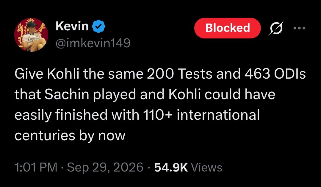 Loyalsachfan10's tweet photo. Before someone brings out another “give him the same number of matches” hypothetical, here’s a bit of the cricket history that often gets conveniently ignored.

Sachin Tendulkar’s maiden ODI hundred against Pakistan came in Singapore in 1996 .. It was a day ODI played in whites with the RED BALL.. 

Sachin made 100 off 111 balls..
The Pakistan attack had Waqar Younis, Aaqib Javed and Saqlain Mushtaq.

This wasn't modern ODI cricket with two brand-new white balls, heavily optimized batting conditions and the same visual setup we associate with the format today.

Yet whenever Sachin is discussed, some people conveniently remove the era, the ball, the conditions and the context  and then compare numbers as if 1996 and today were the same game.

You can create endless “what if Kohli had…” scenarios. But before rewriting Sachin’s career on paper, maybe first understand the cricket he actually played. 😭