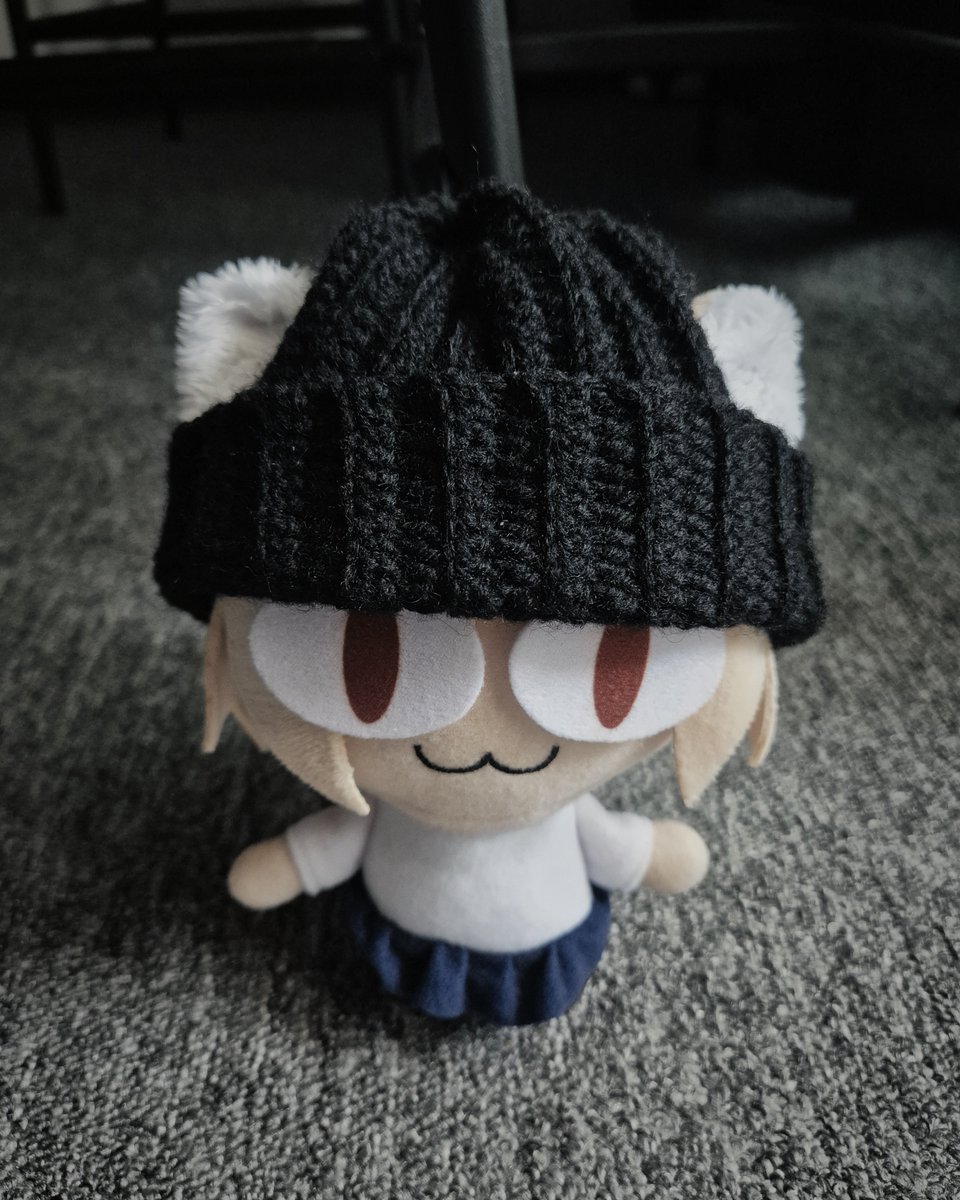 Ghoth_oOoOO's tweet photo. 뜨개질 천재 트친이 모쟈 만들어주심 https://t.co/hhwVZx0R6X