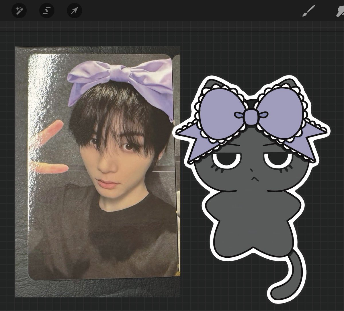 qttkittykai's tweet photo. คุณหนูโบว์ม่วง 🤲🏻 เดี๋ยวพรุ่งนี้วาด นทซ คุโรมิคู่กับมายเหมียวโลดี้ https://t.co/mAImlrEzFH