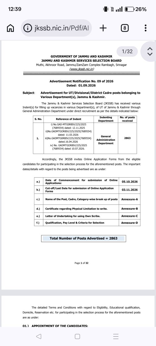 sk01076's tweet photo. Kindly Remove maximum qualification criteria 10+2 from mts recruitment jkssb @jkssbofficial @OmarAbdullah @manojsinha_ https://t.co/hr9TVInKGn