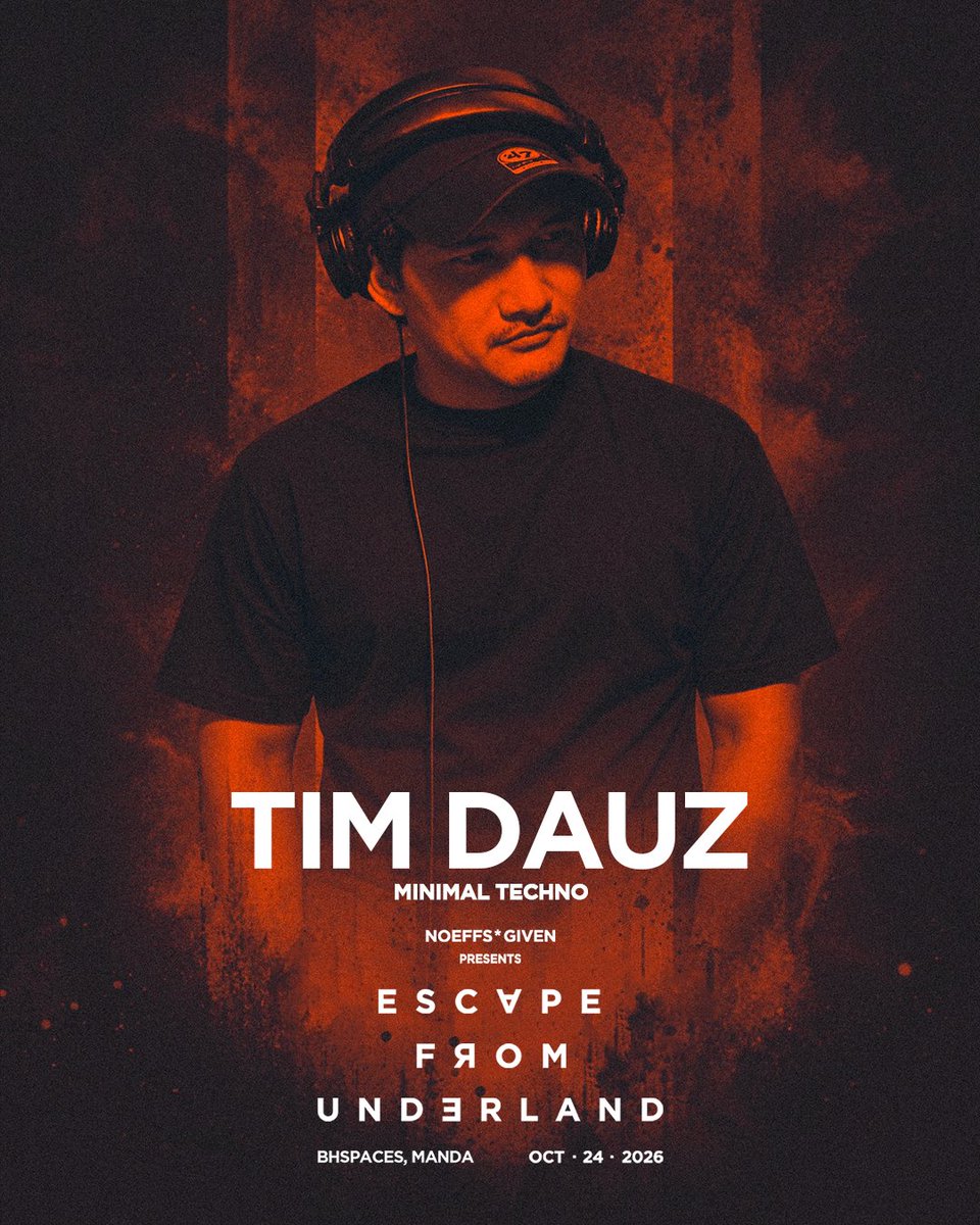 NoEffsGivenMnl's tweet photo. Tim Dauz moves from the intricate rhythms of MICROHOUSE through the hypnotic pulse of MINIMAL TECHNO and into the infectious groove of TECH HOUSE.

Ticket Link at Bio

#noeffsgiven https://t.co/aMltD1KKwD