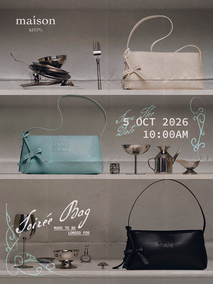 maisonKEEPS's tweet photo. Effortless elegance for every soirée. 👜✨ Meet @lena__lorena with the new Soirée Bag. 🩵🤍🖤

#SoiréeBag 
#maisonKEEPSxLalinaLena
#maisonKEEPSfriends https://t.co/hL7PgD9Tzu