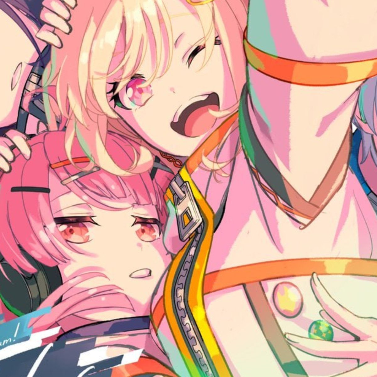 aoiriisu's tweet photo. so what im getting from these is that yunochan loves when a pretty girl is all up in her personal space https://t.co/FY0hAOI3IA
