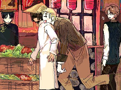 2929ii1's tweet photo. #国擬人化
🇺🇸&amp;🇻🇳
#야차월드

원래 Don’t worry be happy 라는 영상 트레해서 만들려고 한 건데 (무언가의 번데기 그리신 분) 말아먹어서 그냥 있는 그림들 뿌림

*본가- https://t.co/rMYKdxKMKC… https://t.co/OoGkFOS2oQ